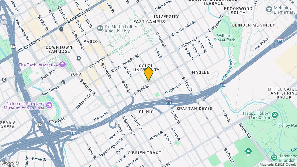 594 S 6th St Map and Location Details