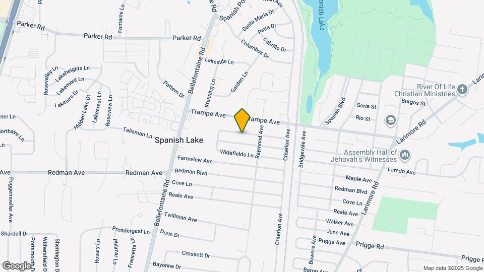 1430 Broadlawns Ln Map and Location Details