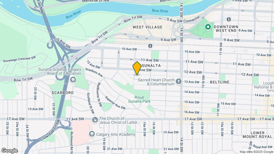 1736 13 Av SW Map and Location Details