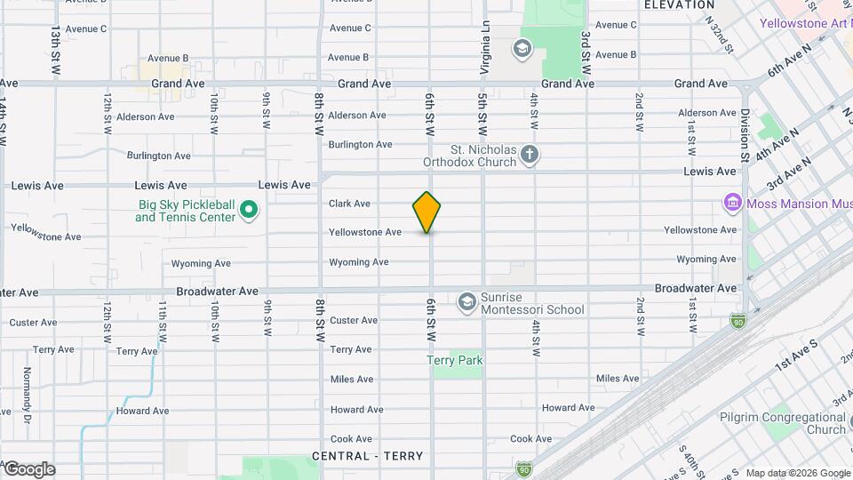 602 Yellowstone Ave Map and Location Details