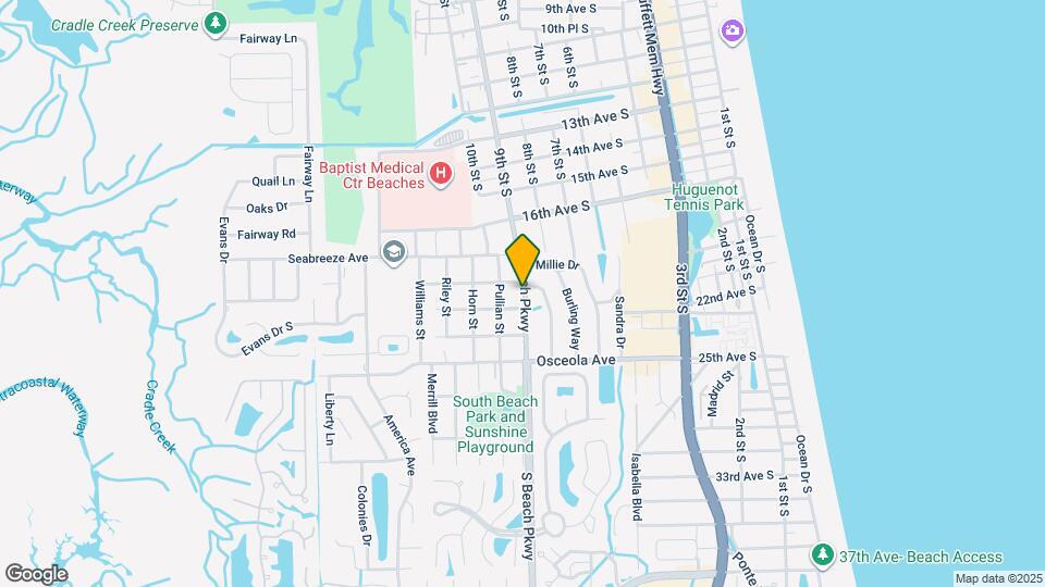 2110 S Beach Pkwy Map and Location Details