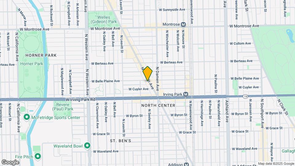 4062 N Lincoln Ave Map and Location Details