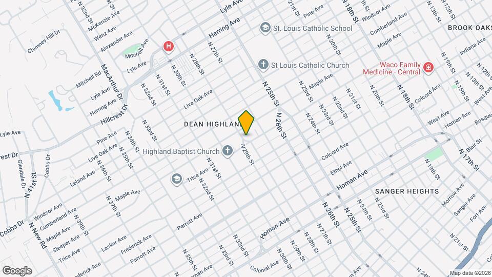 1901 N 28th St Map and Location Details