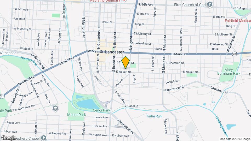 153 E Walnut St Map and Location Details