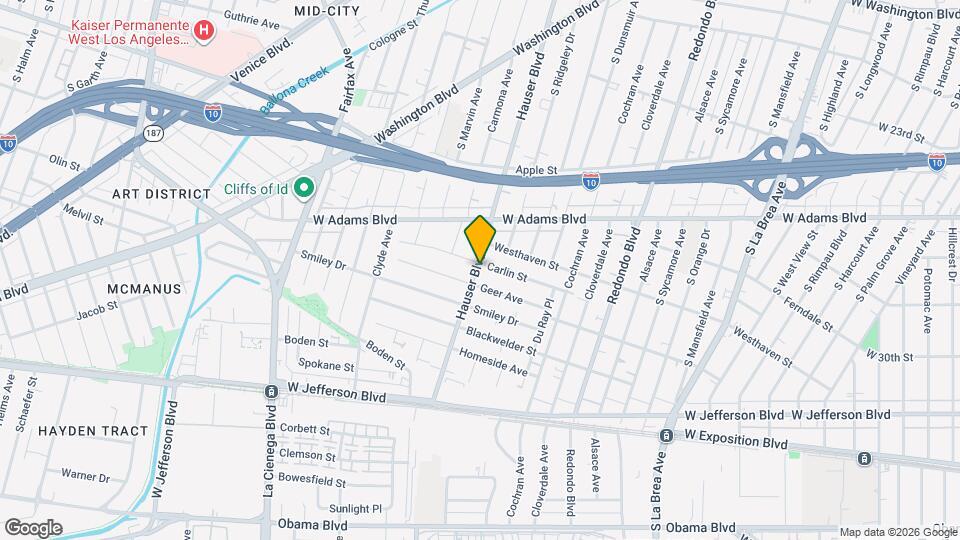 5468 Carlin St Map and Location Details