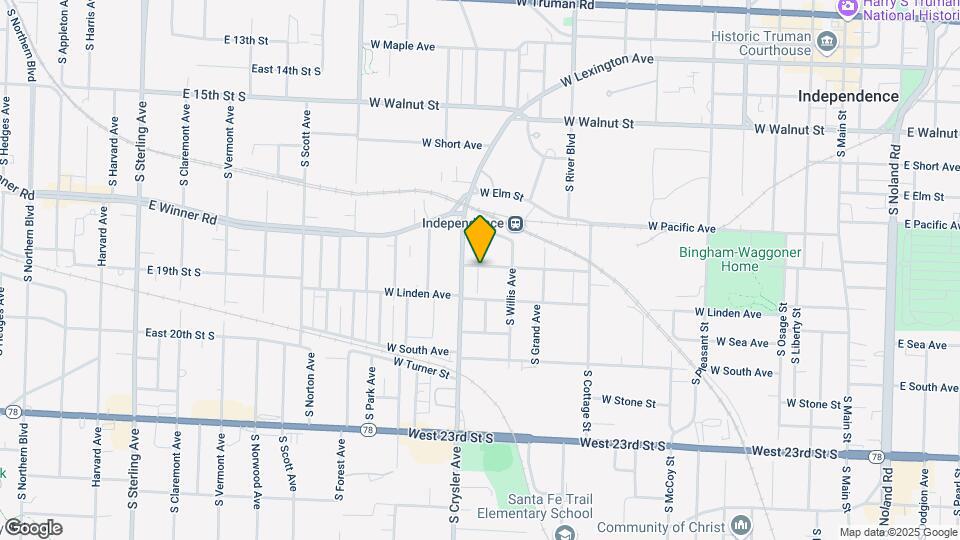 1229 W Hayward Ave Map and Location Details