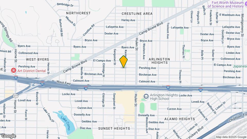 4705 Pershing Ave Map and Location Details