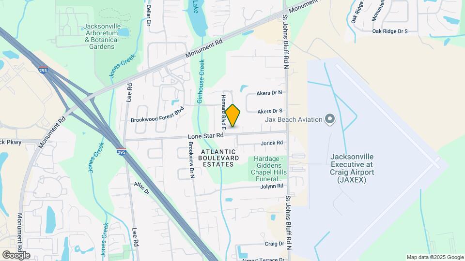 10444 Brookwood Bluff Rd S Map and Location Details