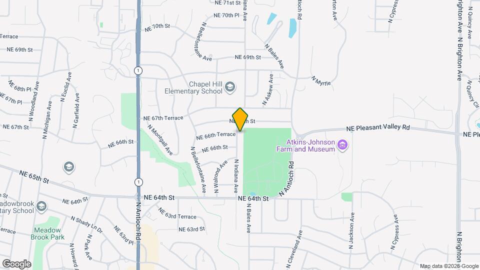 6607 N Indiana Ave Map and Location Details