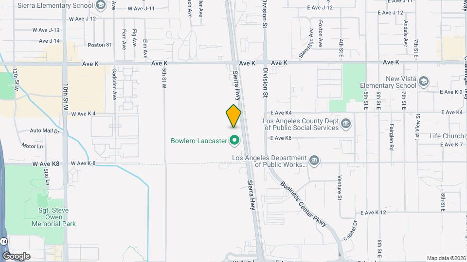 43321 Sierra Hwy, Unit 100 Mapa y Detalles de la Ubicación