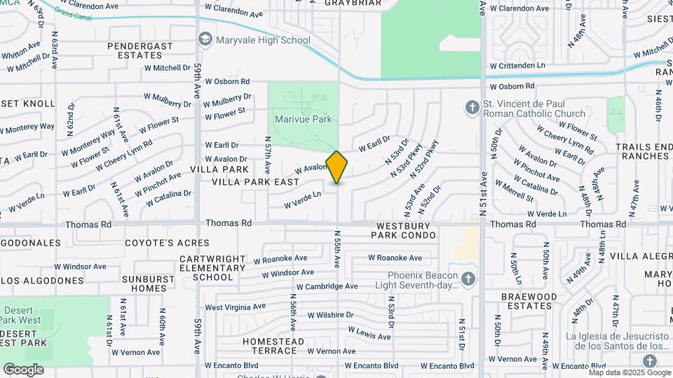 3004 N 55th Ave Map and Location Details