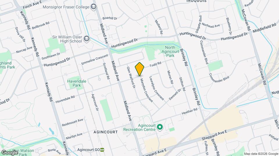 44 Marydon Crescent Map and Location Details