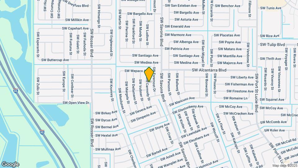 3561 SW Carmody St Map and Location Details