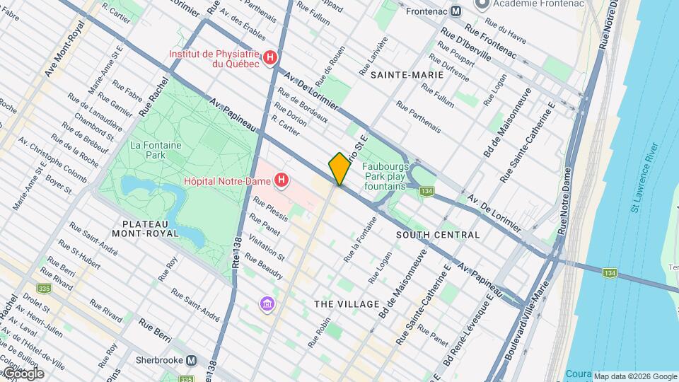 1700 Ontario Rue E Map and Location Details