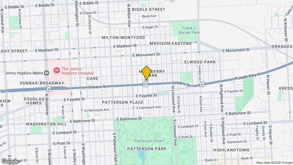 2608 Orleans St Map and Location Details