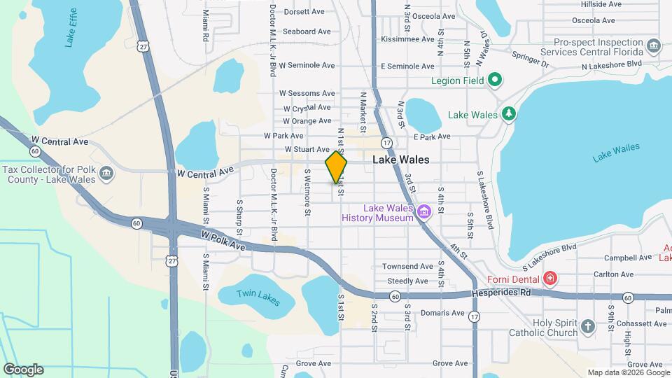 110 S 1st St Map and Location Details