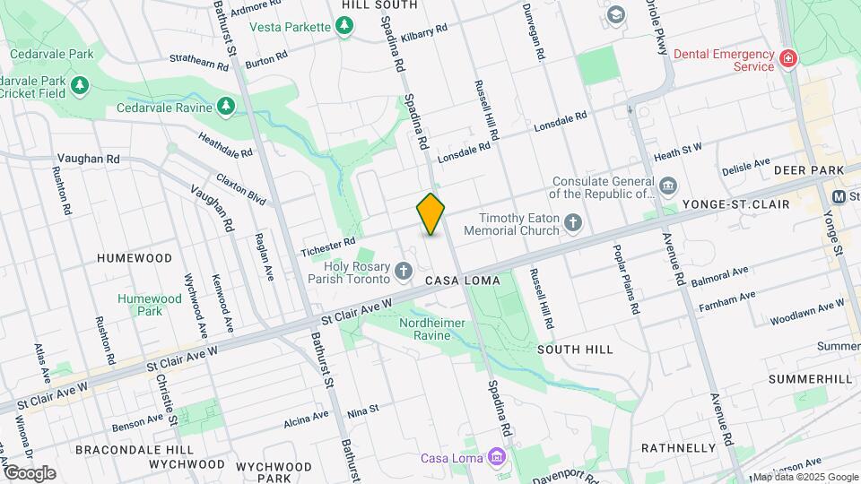 447 Walmer Rd Map and Location Details