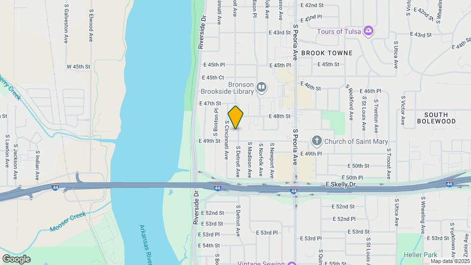 4830 S Detroit Ave Map and Location Details