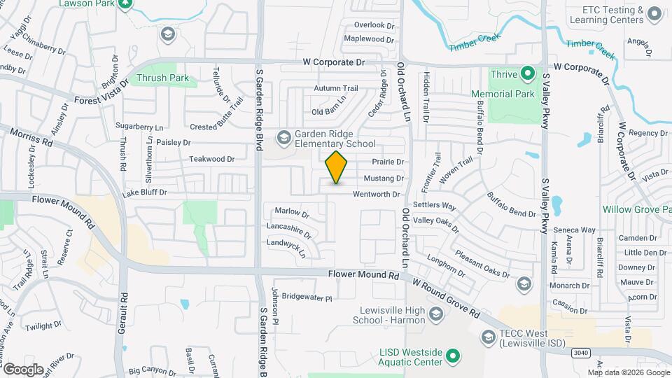 1381 Wentworth Dr Map and Location Details