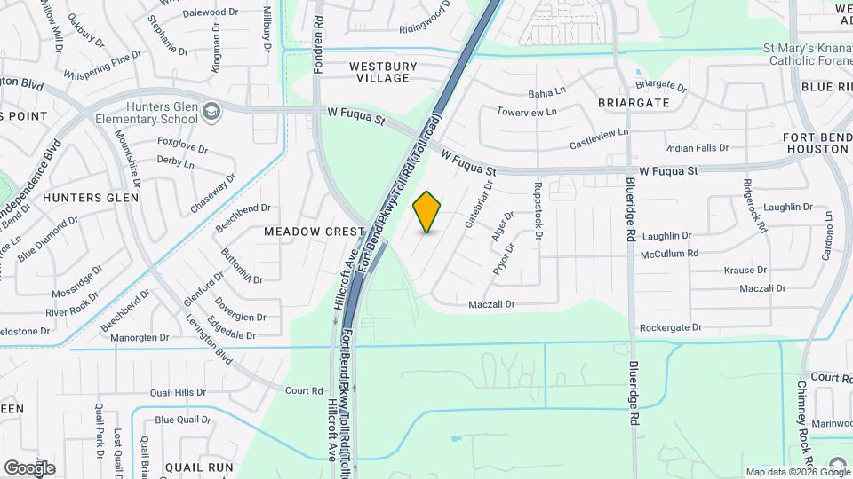 15831 Bazelbriar Ln Map and Location Details