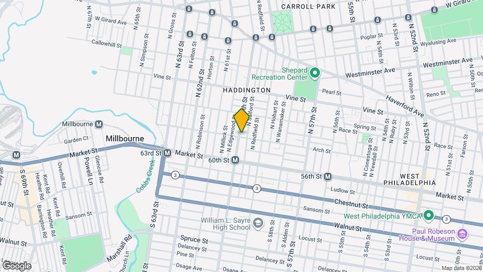 101 N 60th St Map and Location Details