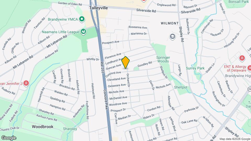 121 Concord Ave Map and Location Details