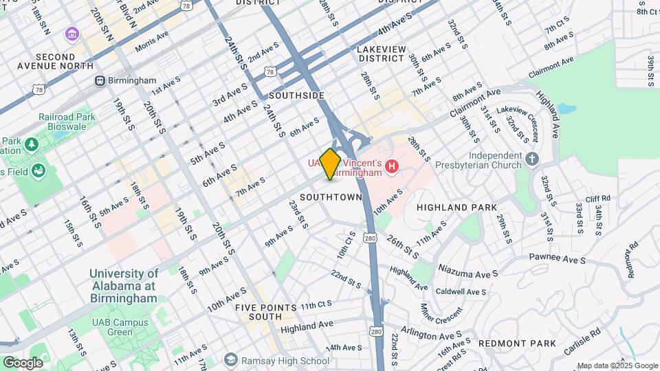 2501 University Blvd Mapa y Detalles de la Ubicación