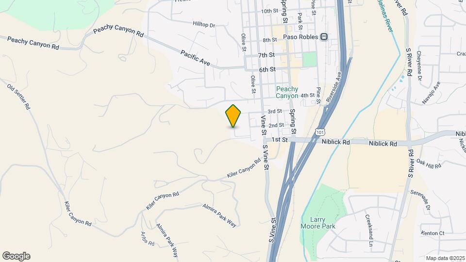 135 Olive St Map and Location Details