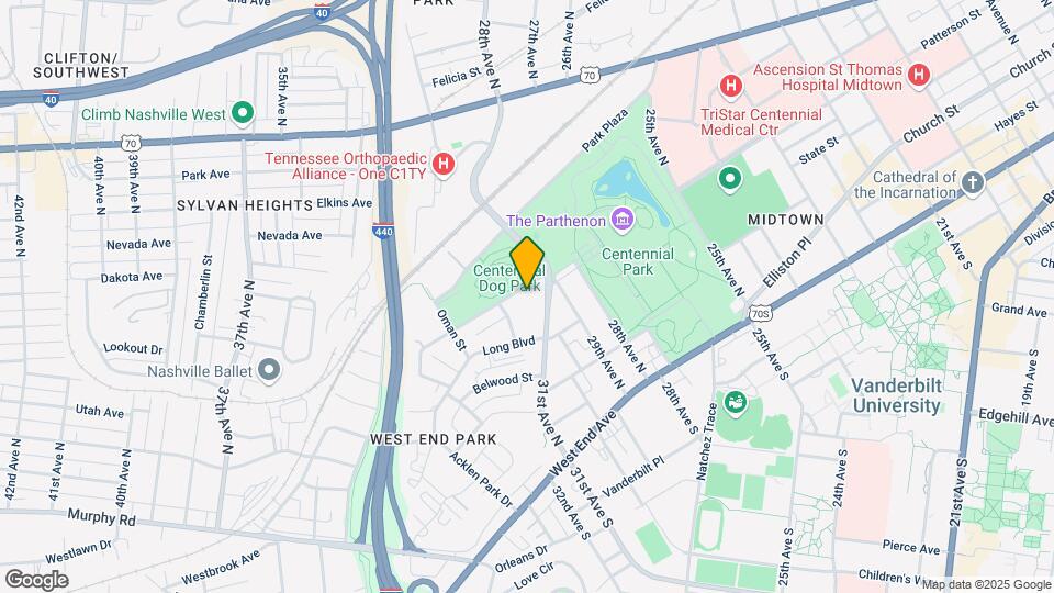 2905 Parthenon Ave Mapa y Detalles de la Ubicación