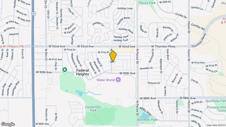 9100 Tejon St Map and Location Details