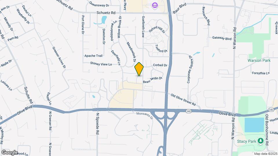 10433 Briarbend Dr Map and Location Details