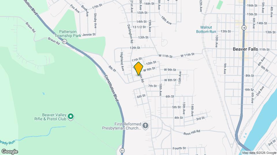 801 Darlington Rd Mapa y Detalles de la Ubicación
