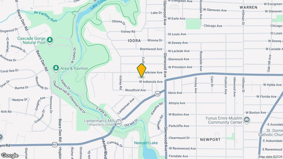 840 W Indianola Ave Map and Location Details