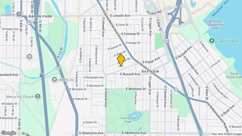 546 E Potter Ave, Unit Upper Mapa y Detalles de la Ubicación