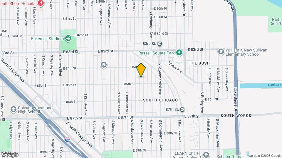 8444 S Escanaba Ave Map and Location Details