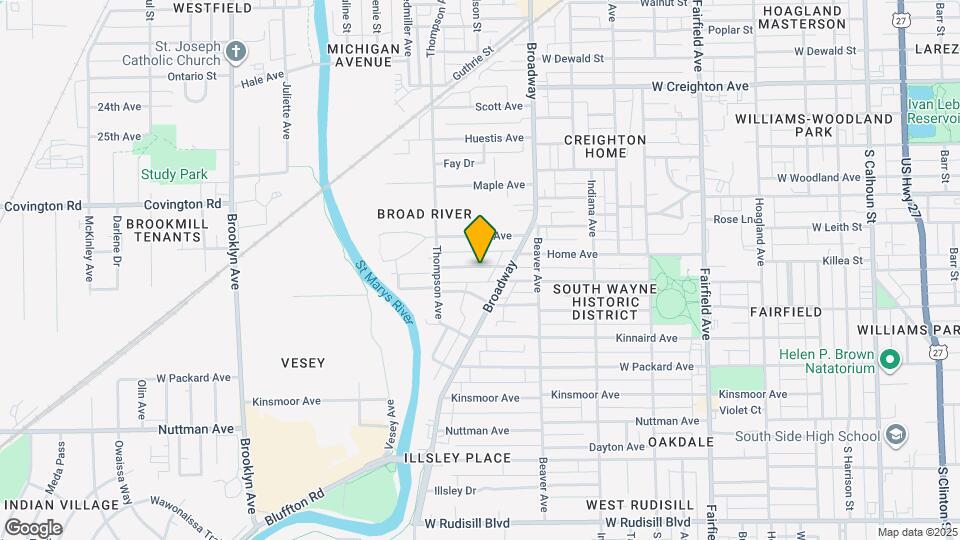 1237 Home Ave Map and Location Details