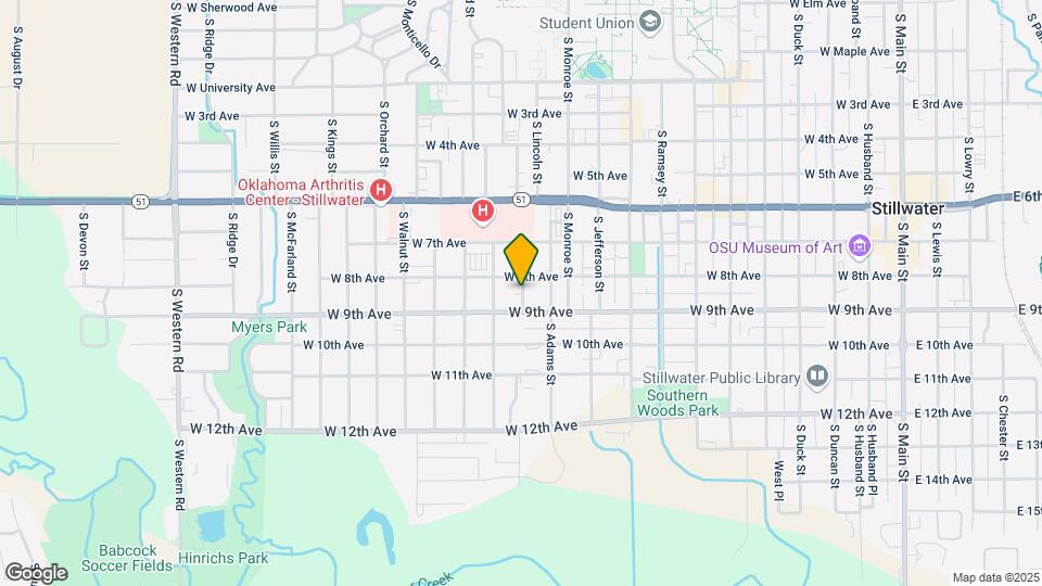 806 S Blakely St Map and Location Details