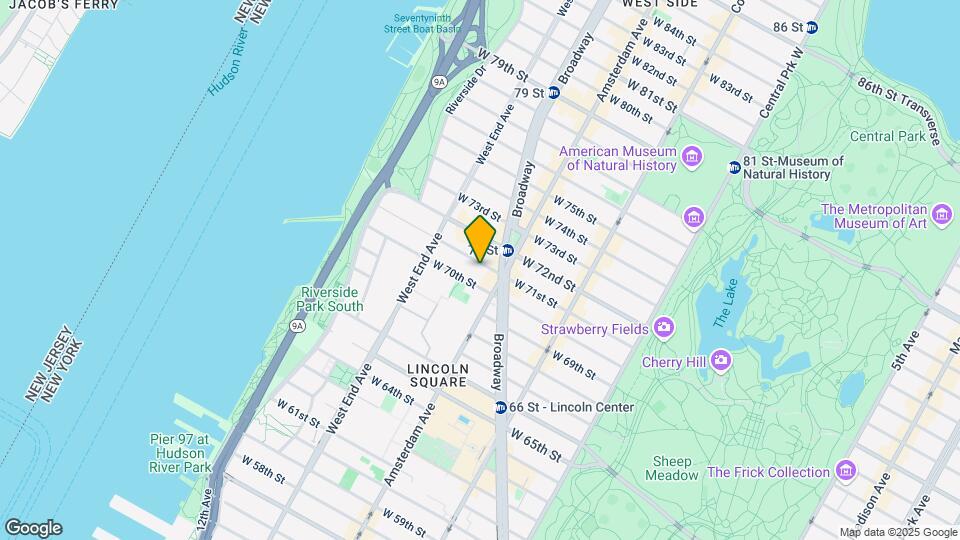 214 W 71st St Map and Location Details