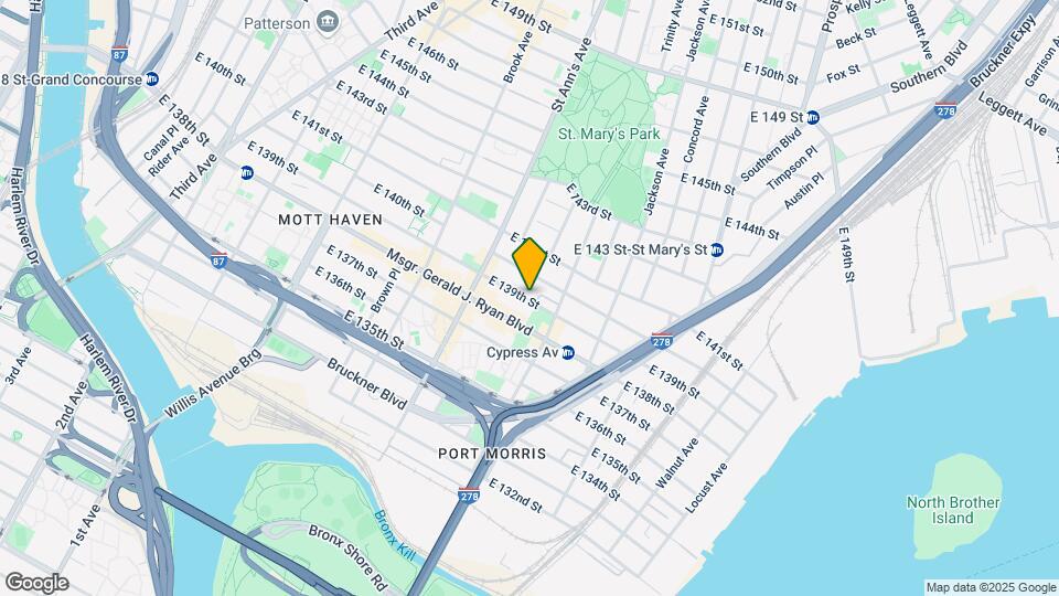 607 E 139th St Mapa y Detalles de la Ubicación