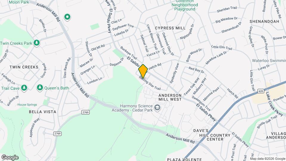 3105 Blazing Star Trail Map and Location Details