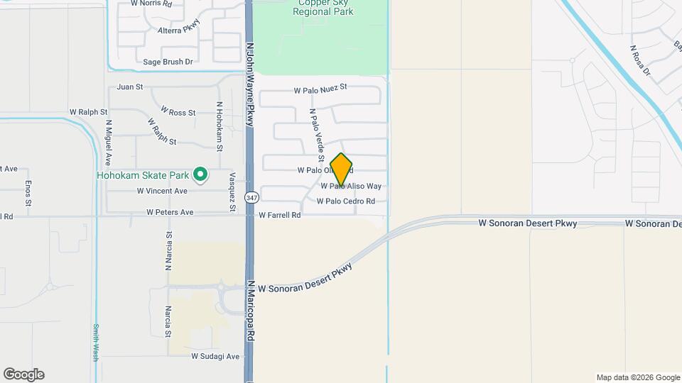 44169 W Palo Aliso Way Map and Location Details
