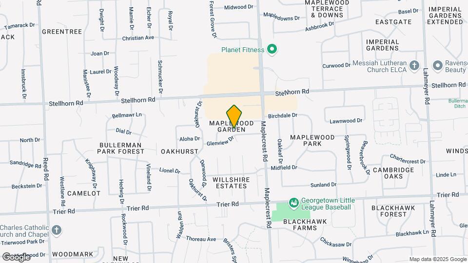 6103 Glenview Dr Map and Location Details