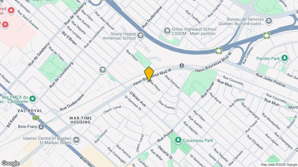 2150-2154 Filion Rue Map and Location Details