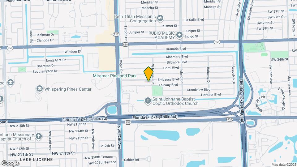 7817 Fairway Blvd Mapa y Detalles de la Ubicación