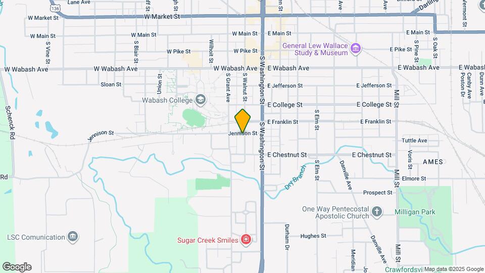 701 S Walnut St Map and Location Details