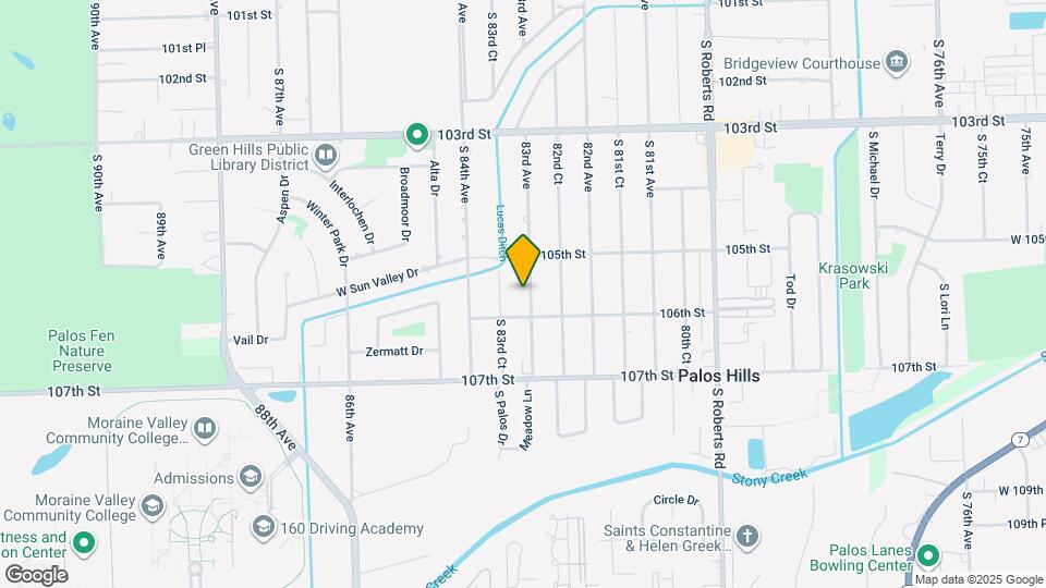 10528 S 83rd Ave Map and Location Details