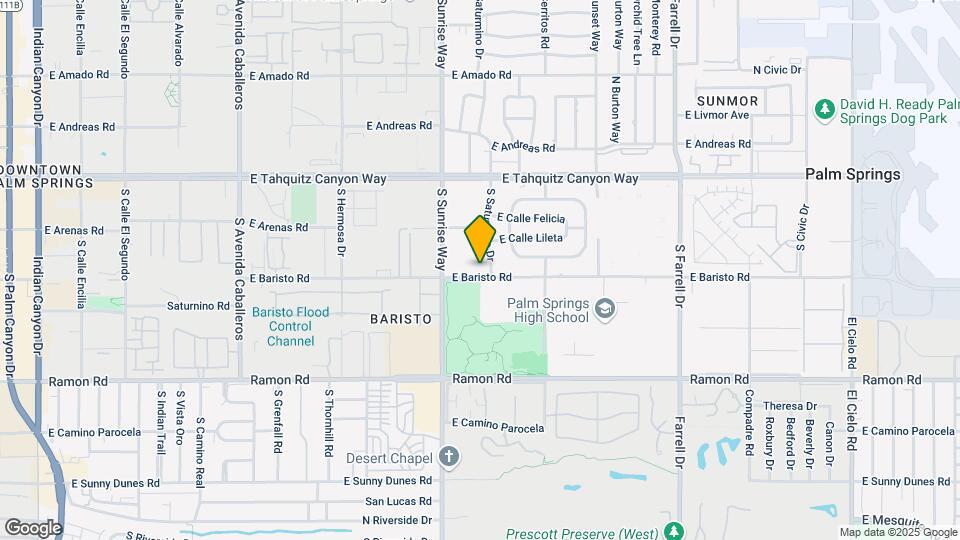 285 S Saturmino Dr Map and Location Details