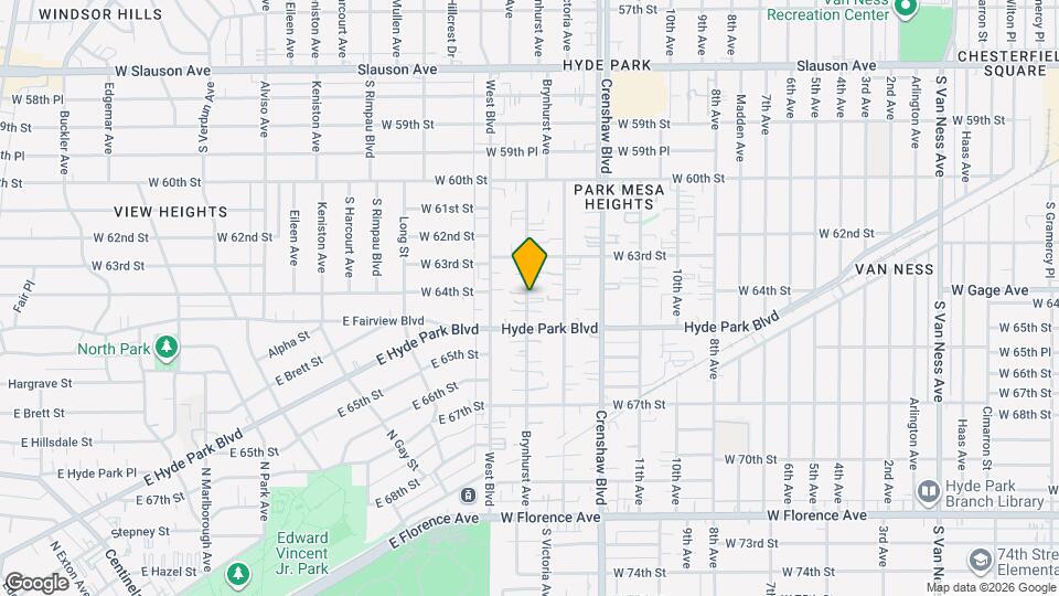 6410 Brynhurst Ave Map and Location Details