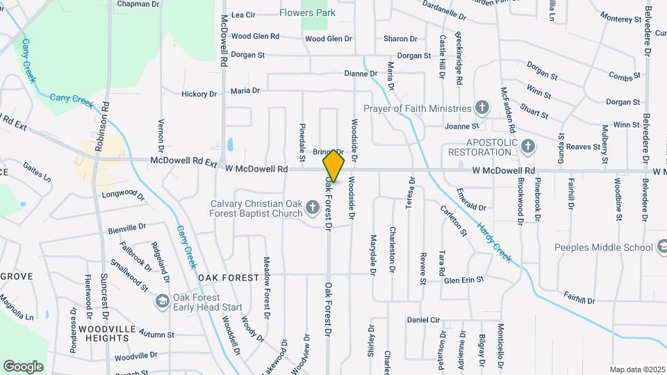 2826 Oak Forest Dr Map and Location Details