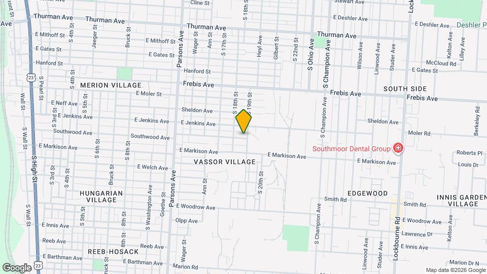662 Southwood Ave Mapa y Detalles de la Ubicación